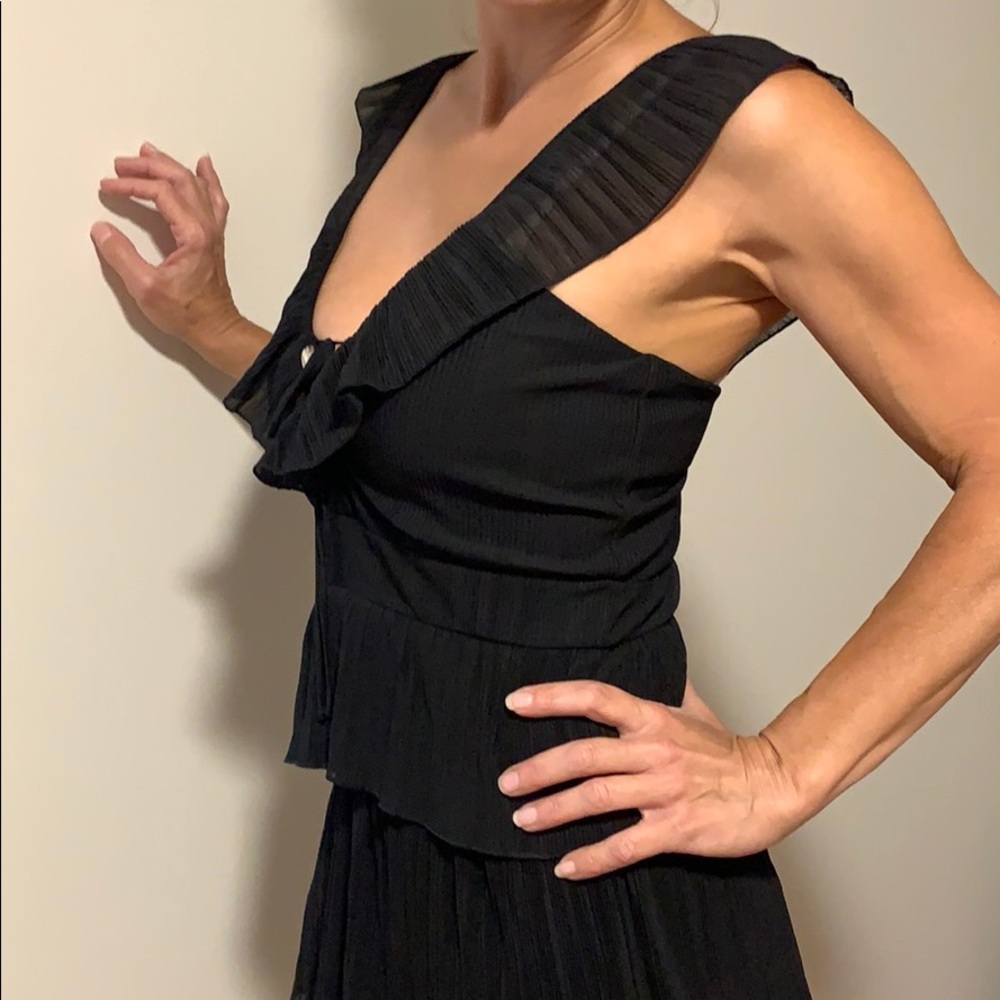 Express black ruffle dress!